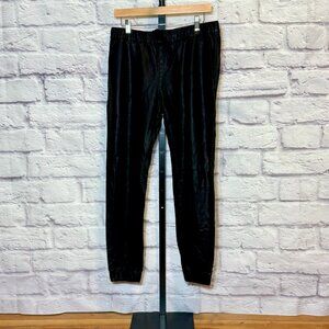 Bullhead Denim Black Faux Leather Cropped Pants